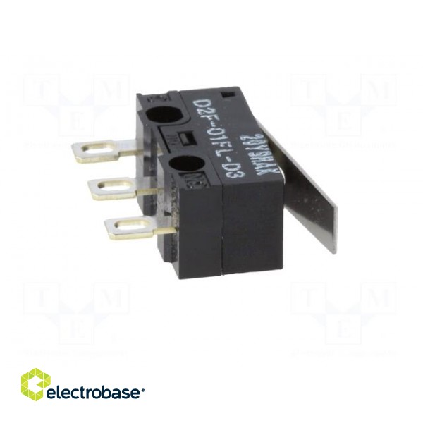 Microswitch SNAP ACTION | with lever | SPDT | ON-(ON) | Pos: 2 | IP40 paveikslėlis 9