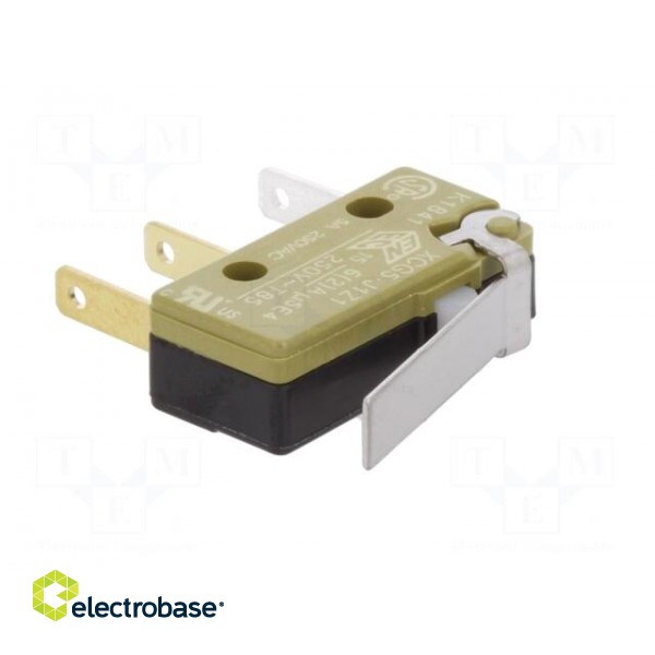 Microswitch SNAP ACTION | with lever | SPDT | ON-(ON) | Pos: 2 | XC image 2