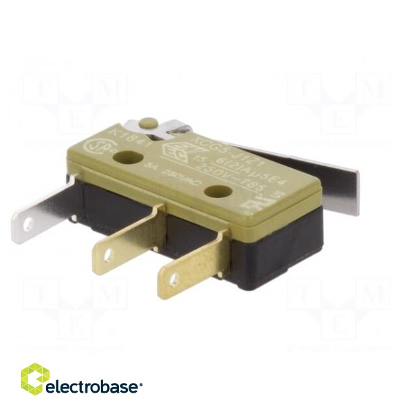 Microswitch SNAP ACTION | with lever | SPDT | ON-(ON) | Pos: 2 | XC image 8