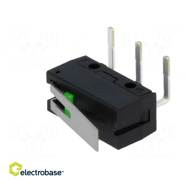 Microswitch SNAP ACTION | 0.1A/6VDC | with lever | SPST-NO | Pos: 2 image 4