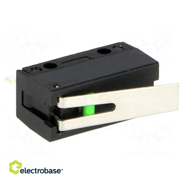 Microswitch SNAP ACTION | with lever | SPST-NO | 0.1A/6VDC | Pos: 2 image 1