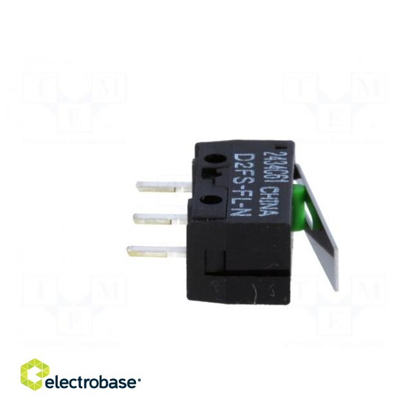 Microswitch SNAP ACTION | 0.1A/6VDC | with lever | SPST-NO | Pos: 2 paveikslėlis 9
