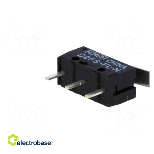 Microswitch SNAP ACTION | 0.1A/6VDC | with lever | SPST-NO | Pos: 2 image 8