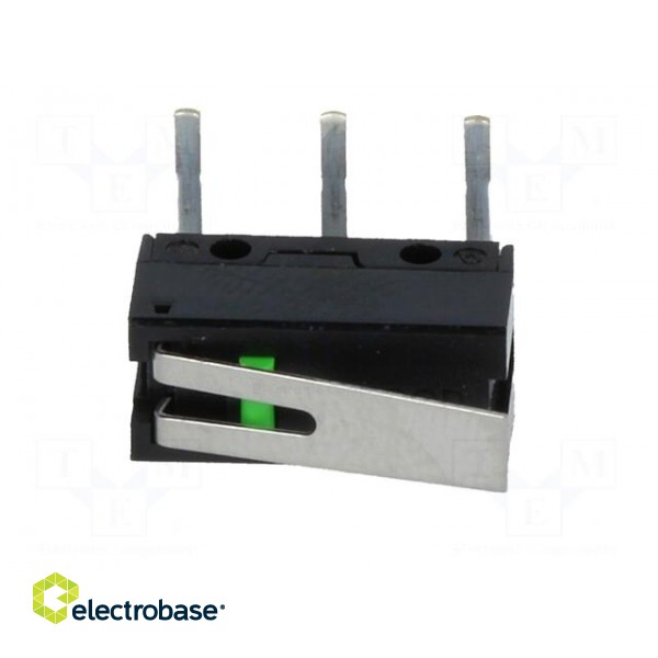 Microswitch SNAP ACTION | 0.1A/6VDC | with lever | SPST-NO | Pos: 2 image 3