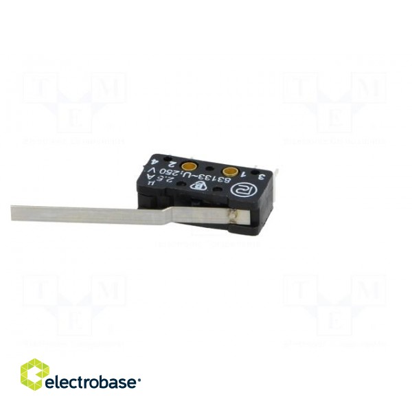 Microswitch SNAP ACTION | with lever | SPST-NO + SPST-NC | ON-(ON) image 3