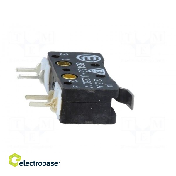 Microswitch SNAP ACTION | 2.5A/250VAC | 0.3A/220VDC | with lever image 9