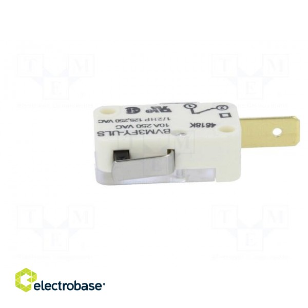 Microswitch SNAP ACTION | with lever | SPST | 10A/250VAC | (ON)-OFF image 3
