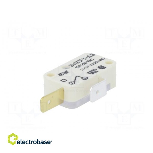 Microswitch SNAP ACTION | with lever | SPST | 10A/250VAC | (ON)-OFF image 6