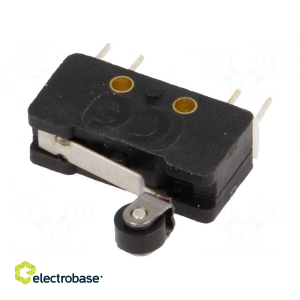 Microswitch SNAP ACTION | with lever (with roller) | 2.5A/250VAC image 1