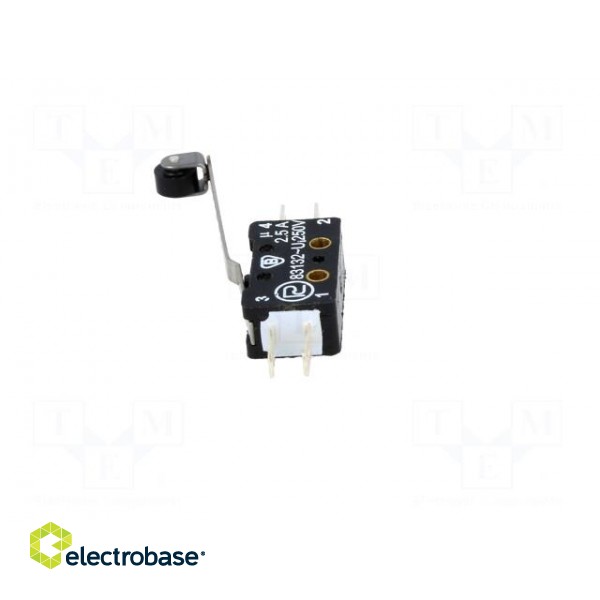 Microswitch SNAP ACTION | with lever (with roller) | 2.5A/250VAC фото 5