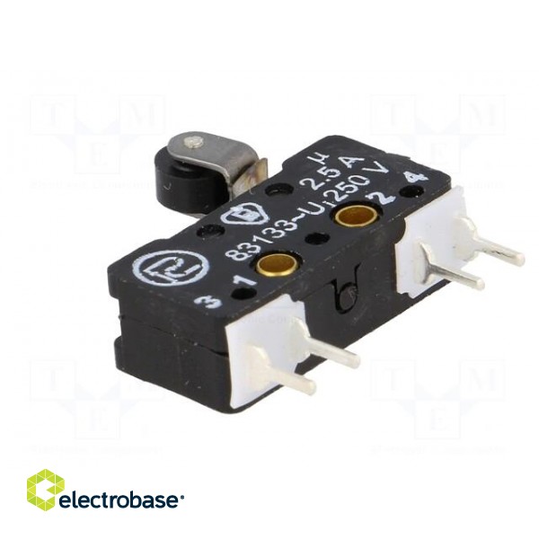 Microswitch SNAP ACTION | with lever (with roller) | 2.5A/250VAC image 6