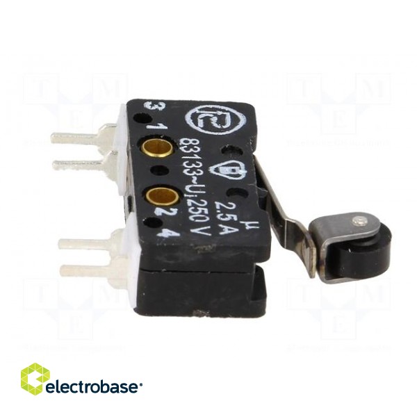 Microswitch SNAP ACTION | with lever (with roller) | 2.5A/250VAC image 9