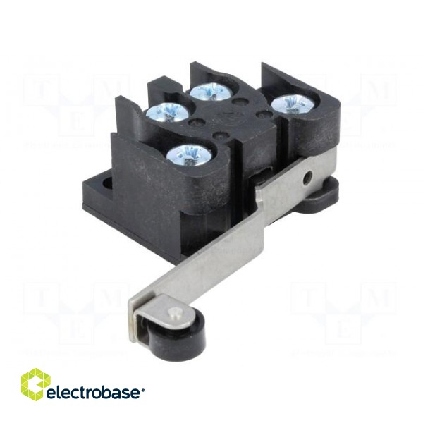 Microswitch SNAP ACTION | with lever (with roller) | 6A/400VAC image 1