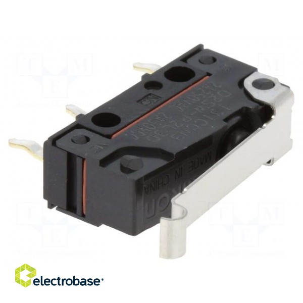 Microswitch SNAP ACTION | 2A/250VAC | SPDT | ON-(ON) | Pos: 2 | IP67 image 1