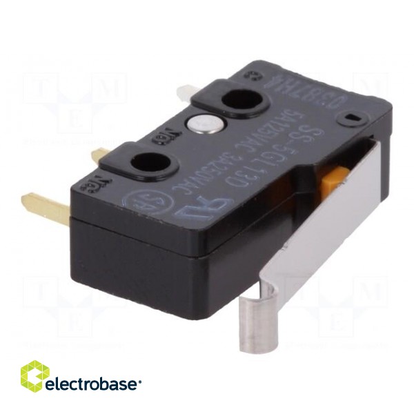 Microswitch SNAP ACTION | 5A/250VAC | SPDT | Rcont max: 30mΩ | Pos: 2 image 1