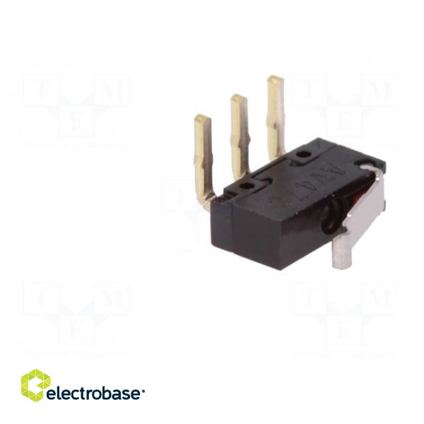Microswitch SNAP ACTION | 0.1A/30VDC | SPDT | Rcont max: 200mΩ | IP40 image 2