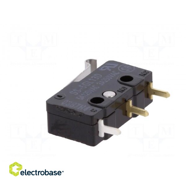 Microswitch SNAP ACTION | 5A/250VAC | SPDT | Rcont max: 30mΩ | Pos: 2 image 6