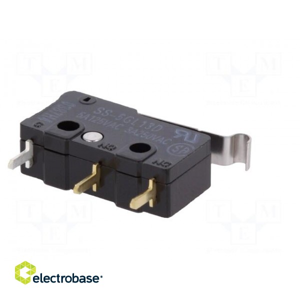 Microswitch SNAP ACTION | 5A/250VAC | SPDT | Rcont max: 30mΩ | Pos: 2 image 8