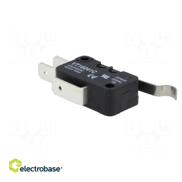 Microswitch SNAP ACTION | 14A/250VAC | SPDT | Rcont max: 15mΩ | Pos: 2 image 8