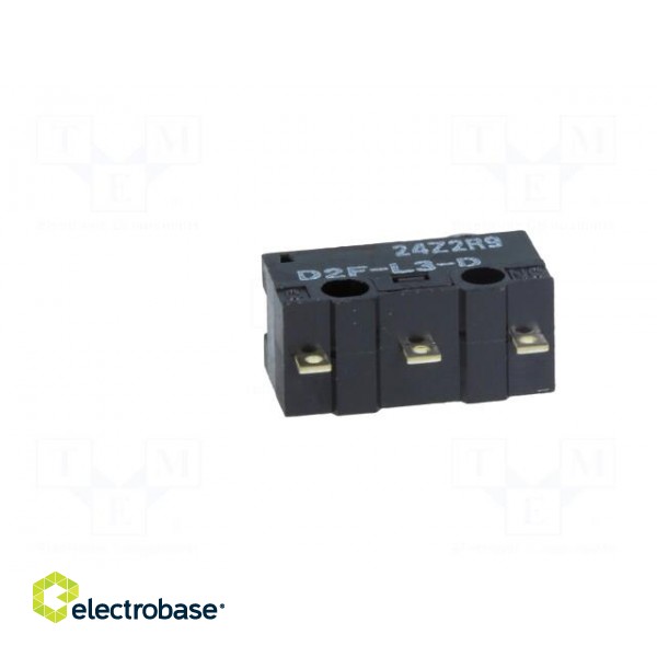 Microswitch SNAP ACTION | 3A/125VAC | 2A/30VDC | SPDT | ON-(ON) | IP40 paveikslėlis 7