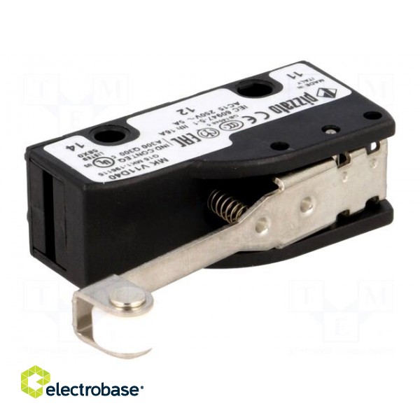Microswitch SNAP ACTION | 6A/250VAC | 5A/24VDC | SPDT | ON-(ON) | IP40 image 1