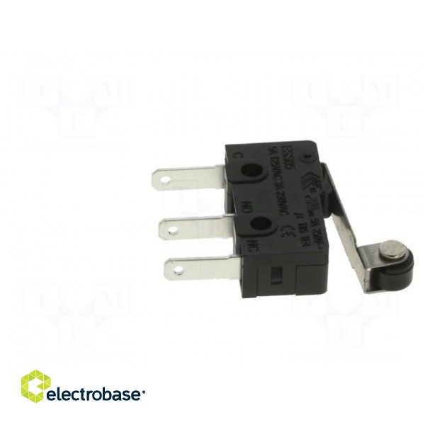 Microswitch SNAP ACTION | 3A/250VAC | with lever (with roller) paveikslėlis 9