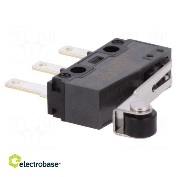 Microswitch SNAP ACTION | with lever (with roller) | SPDT | Pos: 2 paveikslėlis 1