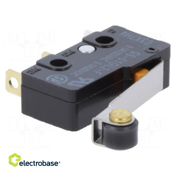 Microswitch SNAP ACTION | with lever (with roller) | SPDT | Pos: 2 paveikslėlis 1