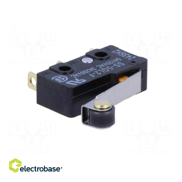 Microswitch SNAP ACTION | 5A/250VAC | with lever (with roller) image 2
