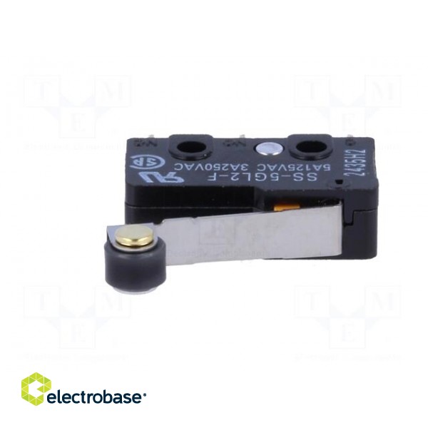 Microswitch SNAP ACTION | with lever (with roller) | SPDT | Pos: 2 paveikslėlis 3