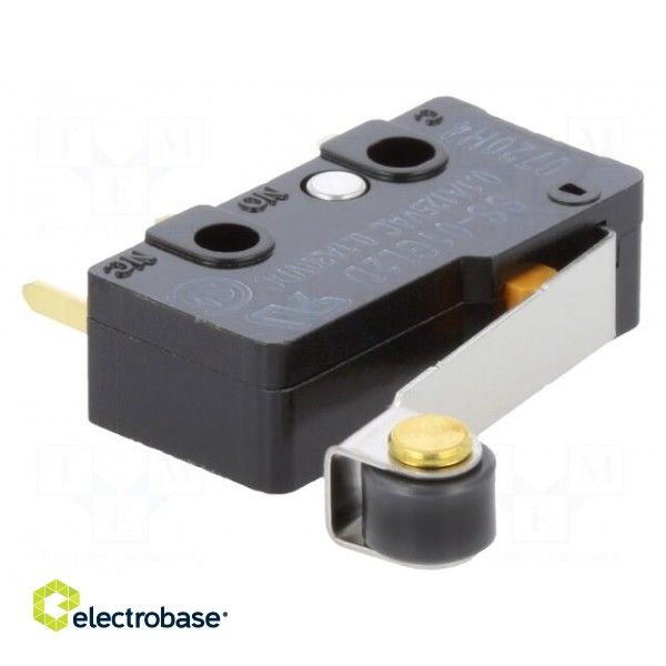 Microswitch SNAP ACTION | 0.1A/125VAC | with lever (with roller) image 1