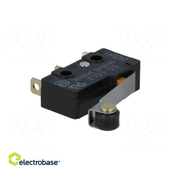 Microswitch SNAP ACTION | 5A/125VAC | with lever (with roller) image 2