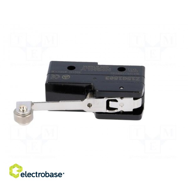 Microswitch SNAP ACTION | 20A/250VAC | with lever (with roller) image 3