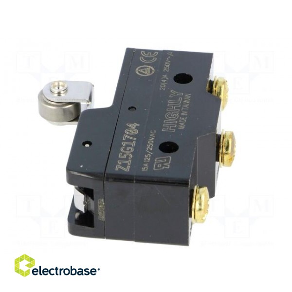 Microswitch SNAP ACTION | 20A/250VAC | with lever (with roller) image 5