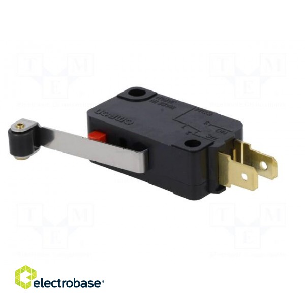 Microswitch SNAP ACTION | 10A/250VAC | with lever (with roller) paveikslėlis 4