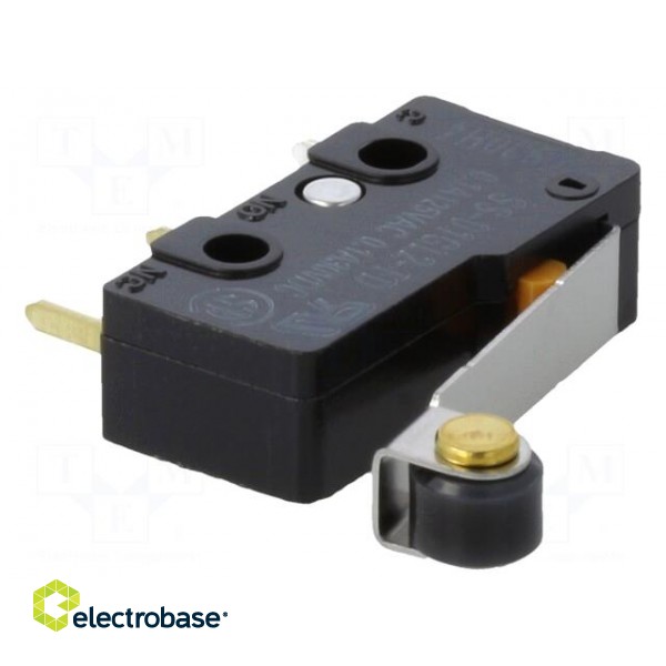 Microswitch SNAP ACTION | 0.1A/125VAC | with lever (with roller) image 1