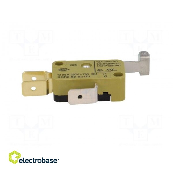 Microswitch SNAP ACTION | with lever (with roller) | SPDT | Pos: 2 image 7