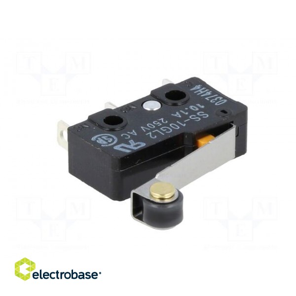Microswitch SNAP ACTION | 10A/250VAC | with lever (with roller) image 2