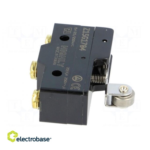 Microswitch SNAP ACTION | 20A/250VAC | with lever (with roller) image 9