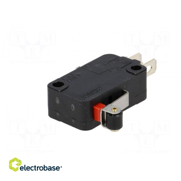Microswitch SNAP ACTION | 5A/250VAC | with lever (with roller) image 2