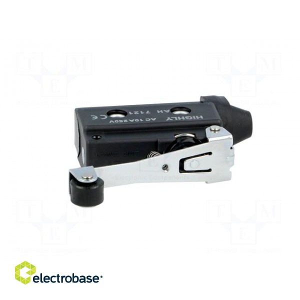 Microswitch SNAP ACTION | 10A/250VAC | with lever (with roller) image 3