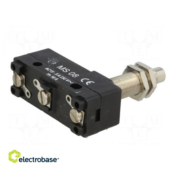 Microswitch SNAP ACTION | 16A/250VAC | with pin | SPDT | ON-(ON) paveikslėlis 8