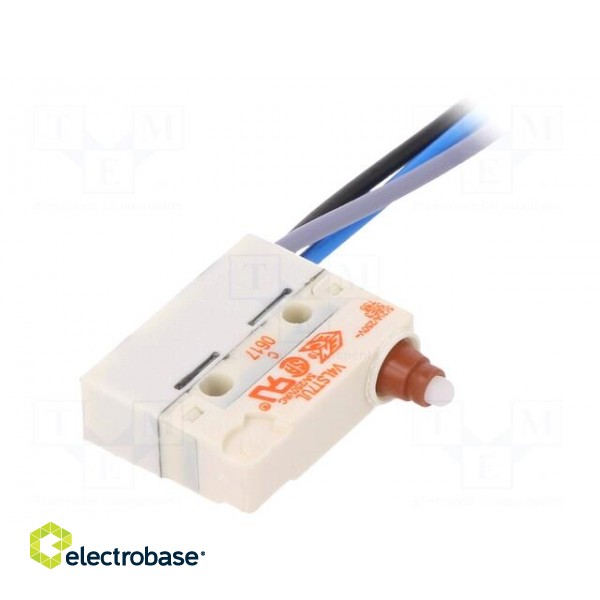 Microswitch SNAP ACTION | with pin | SPDT | 5A/250VAC | ON-(ON)