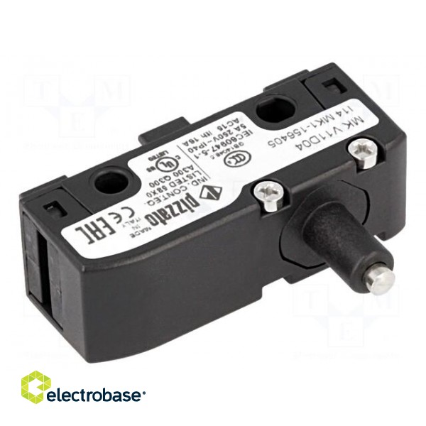 Microswitch SNAP ACTION | with pin | SPDT | 6A/250VAC | 5A/24VDC image 1