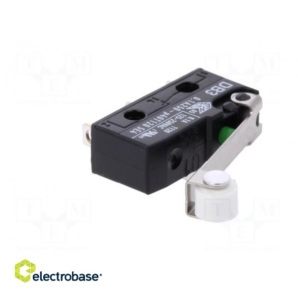 Microswitch SNAP ACTION | with roller | SPDT | 0.1A/250VAC | ON-(ON) image 2