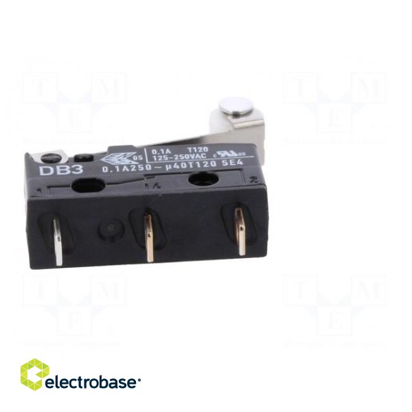 Microswitch SNAP ACTION | with roller | SPDT | 0.1A/250VAC | ON-(ON) image 7