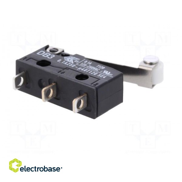 Microswitch SNAP ACTION | with roller | SPDT | 0.1A/250VAC | ON-(ON) image 8