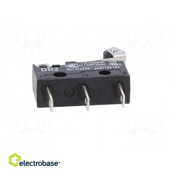 Microswitch SNAP ACTION | 10A/250VAC | 0.1A/80VDC | with roller image 7