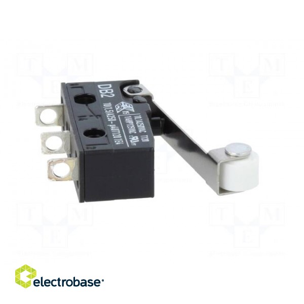 Microswitch SNAP ACTION | 10A/250VAC | 0.1A/80VDC | with roller paveikslėlis 9