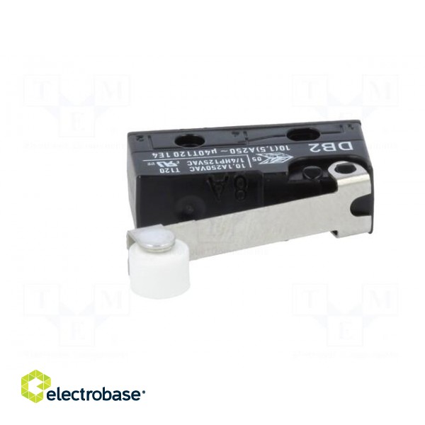 Microswitch SNAP ACTION | 10A/250VAC | 0.1A/80VDC | with roller фото 3